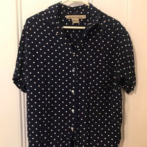 Vintage Calvin Klein polka dot blouse